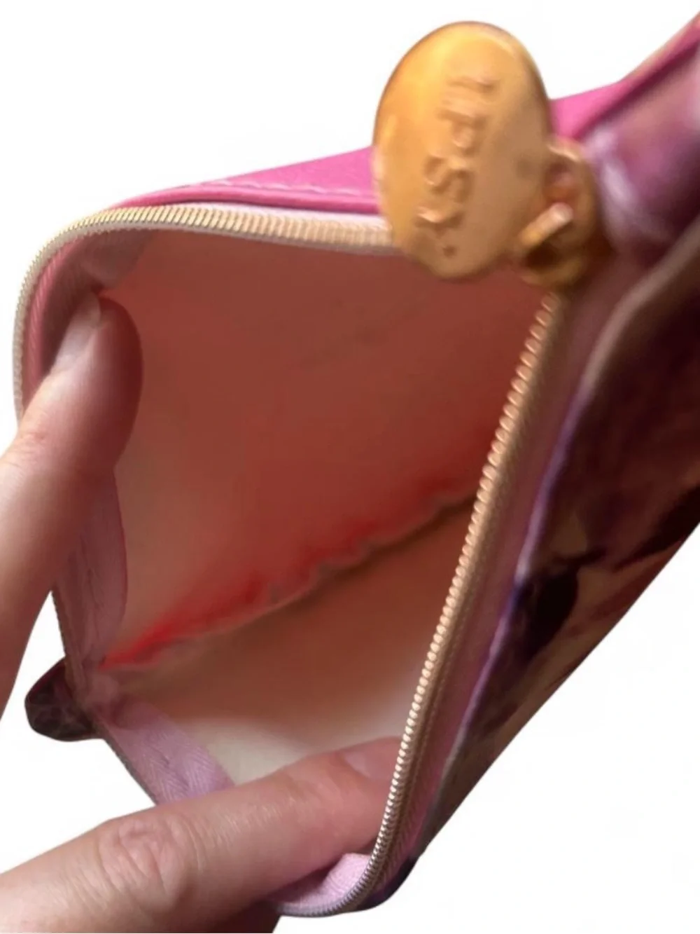 Floral Purple Cosmetic Pouch